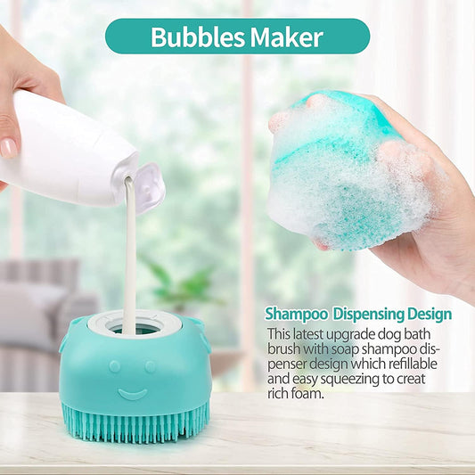 bscly Dog Bath Brush Gel — alternate view, BSCLY