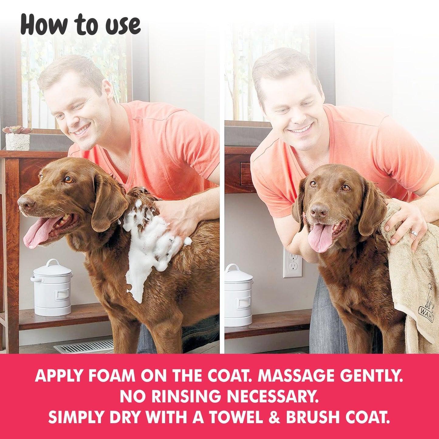 Dry Bath Foaming Shampoo with Strawberry