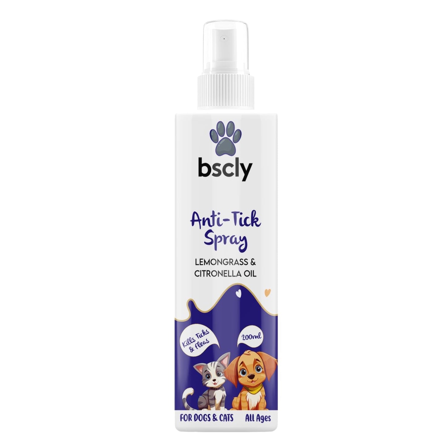 Anti Tick Dog Spray with Lemongrass & Citronella Oil