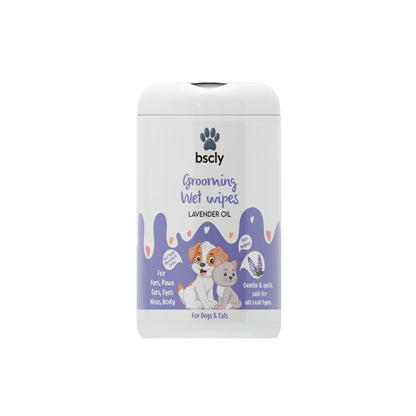 Pet Wipes for Dogs and Cats (Lavender Essential)