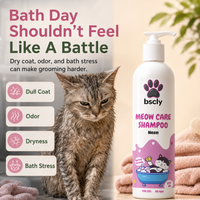 BSCLY Meow Care Cat Shampoo with Neem Extract, 200 ml