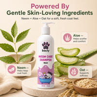 BSCLY Meow Care Cat Shampoo with Neem Extract, 200 ml