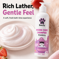 BSCLY Meow Strawberry Cat Shampoo, 200ml