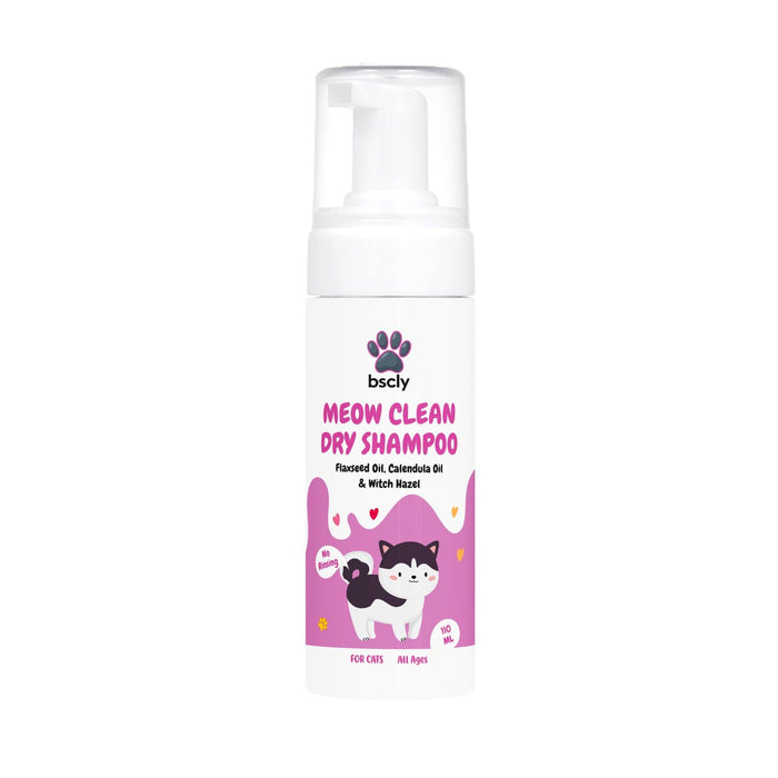Bscly Dry Bath Shampoo for Cats, 110ml