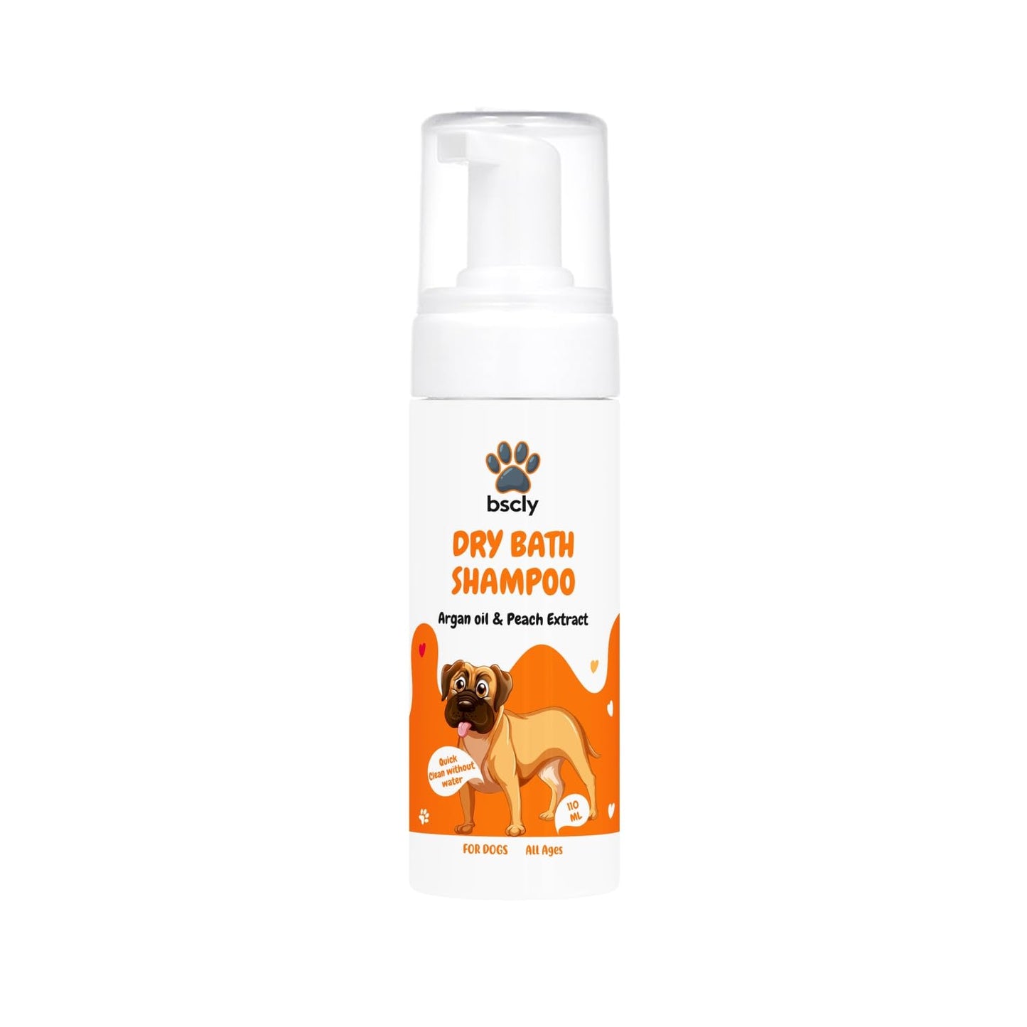 Dry Bath Foaming Shampoo with Peach