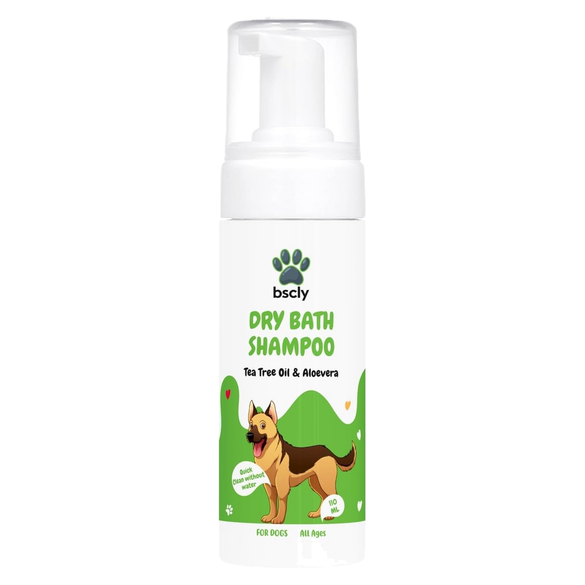 bscly Dry Bath Shampoo With Tea Tree & Aloevera