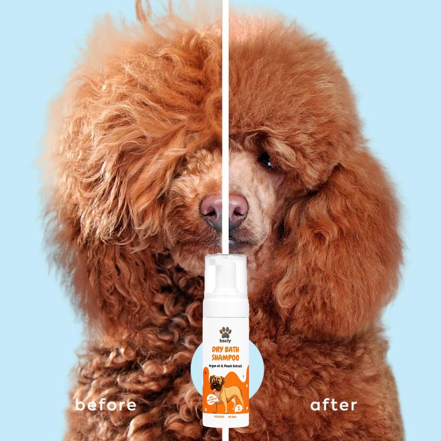 Dry Bath Foaming Shampoo with Peach