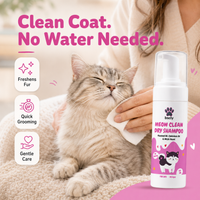 Bscly Dry Bath Shampoo for Cats, 110ml