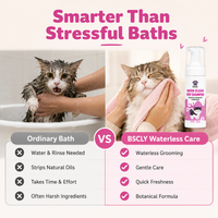 Bscly Dry Bath Shampoo for Cats, 110ml