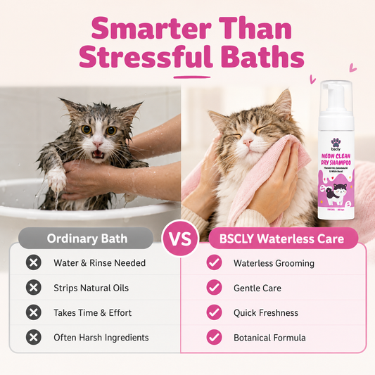 Bscly Dry Bath Shampoo for Cats, 110ml — alternate view, BSCLY