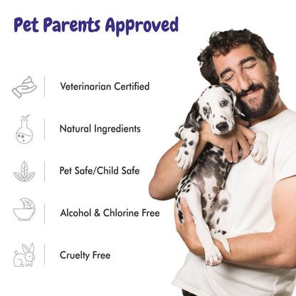 Dry Pet Shampoo with Blueberry Scent