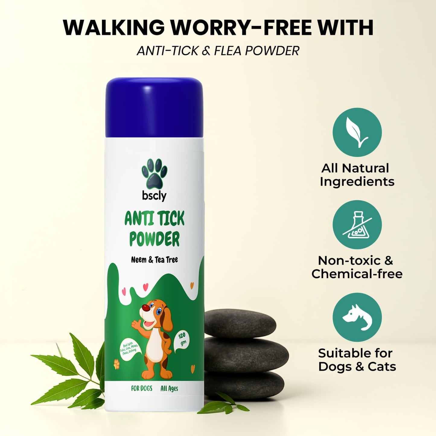 Flea & Ticks Neem Dog Powder (Neem)