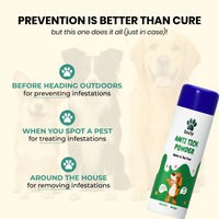 bscly Flea Tick Neem Dog Powder