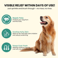Features bscly Flea Ticks Neem Dog Powder