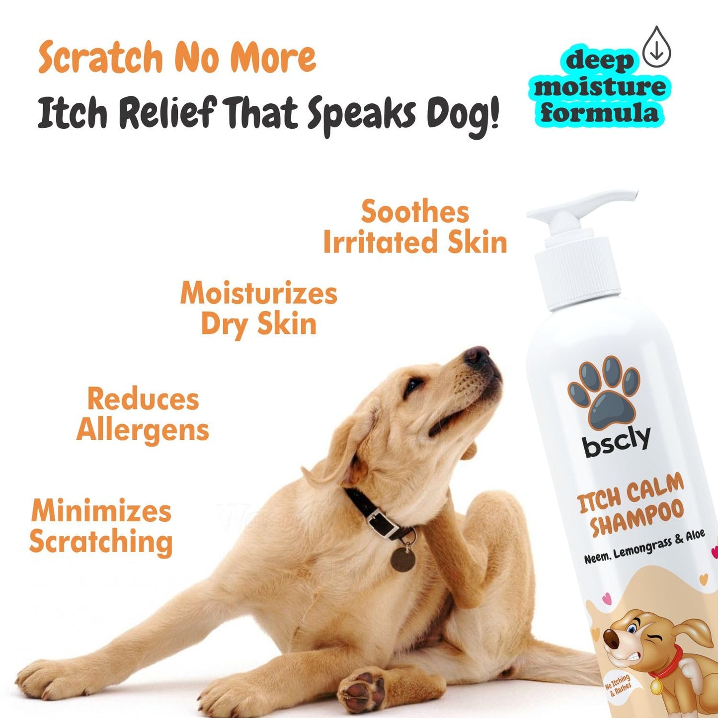 Itch Calm Shampoo with Neem, Lemongrass & Aloe