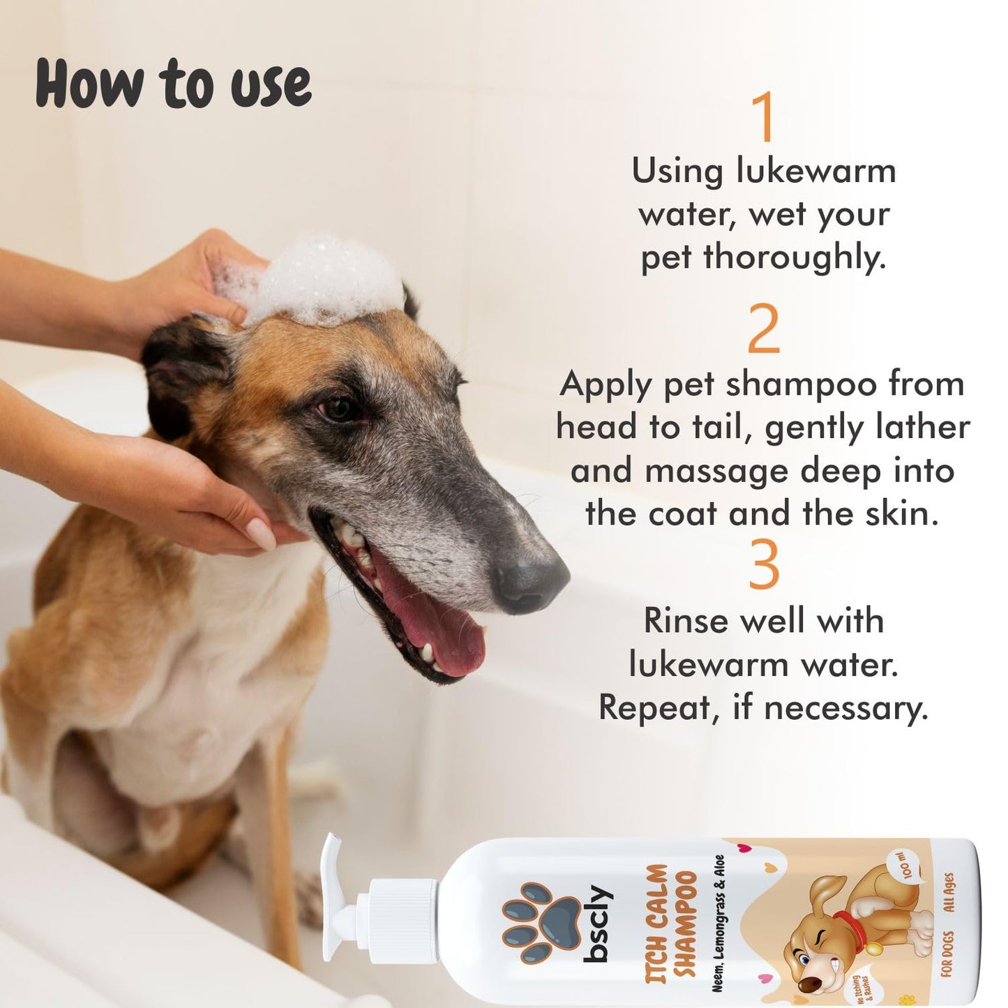 Itch Calm Shampoo with Neem, Lemongrass & Aloe