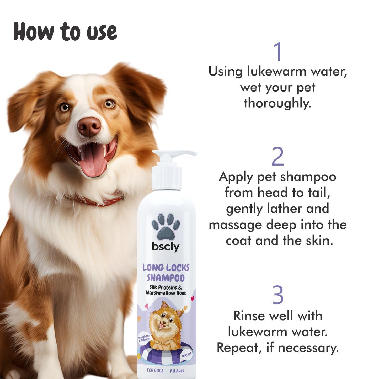 Long Locks Dog Shampoo