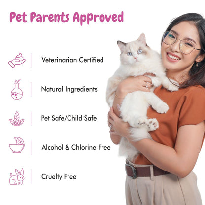 Meow Cat Shampoo- Enriched with Oatmeal Extract