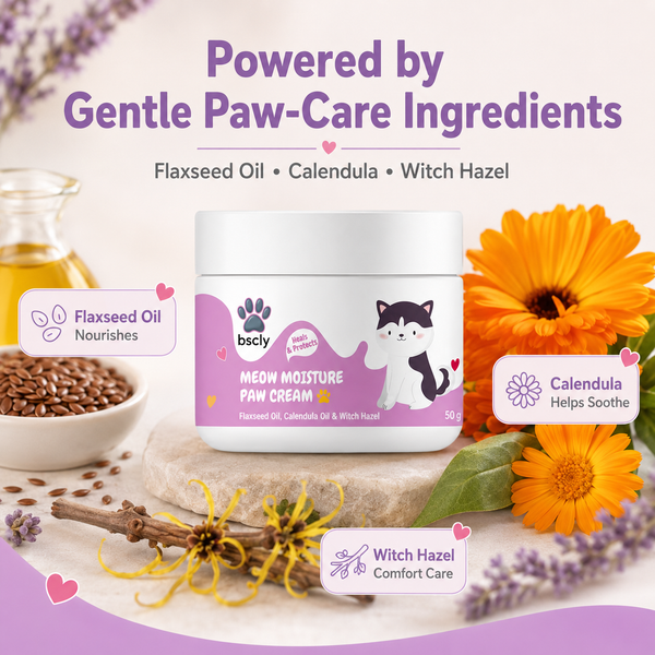BSCLY Meow Cat Paw Cream for Dry & Rough Paws, 50gm