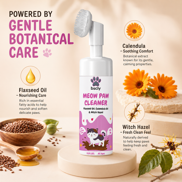 Bscly Meow Paw Cleaner for Cats,150ml