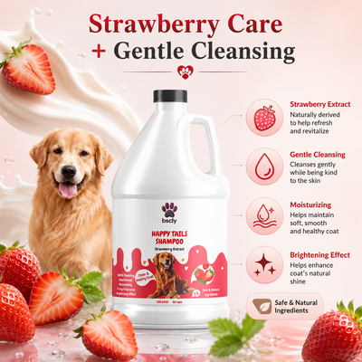 BSCLY Strawberry Dog Shampoo, 1000ml