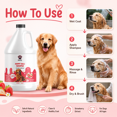 BSCLY Strawberry Dog Shampoo, 1000ml