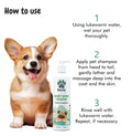 Instructions How to Use Short Shine Dog Shampoo