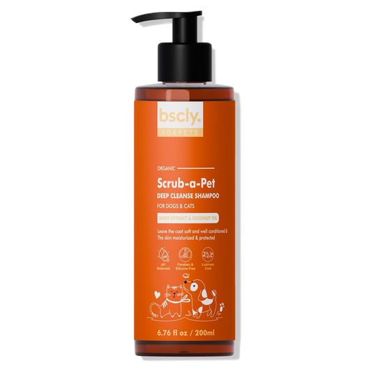 bscly Srub-a-pet deep cleanse shampoo — BSCLY