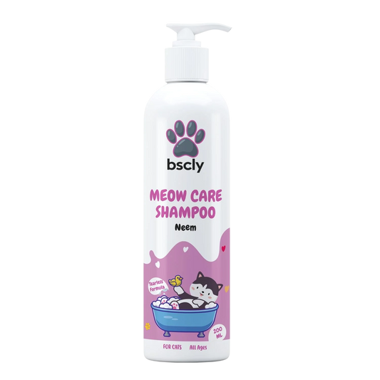 BSCLY Meow Care Cat Shampoo with Neem Extract, 200 ml — BSCLY