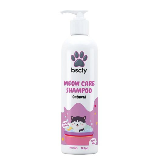 BSCLY Meow Care Oatmeal cat shampoo 200ml pump bottle — BSCLY