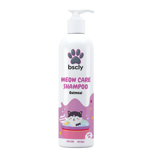 BSCLY Meow Cat Oatmeal Shampoo for Cats & Kittens,200ml — BSCLY