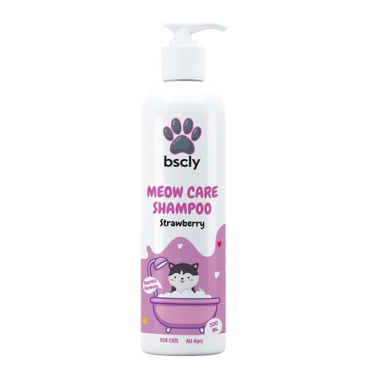 BSCLY Meow Strawberry Cat Shampoo, 200ml — BSCLY